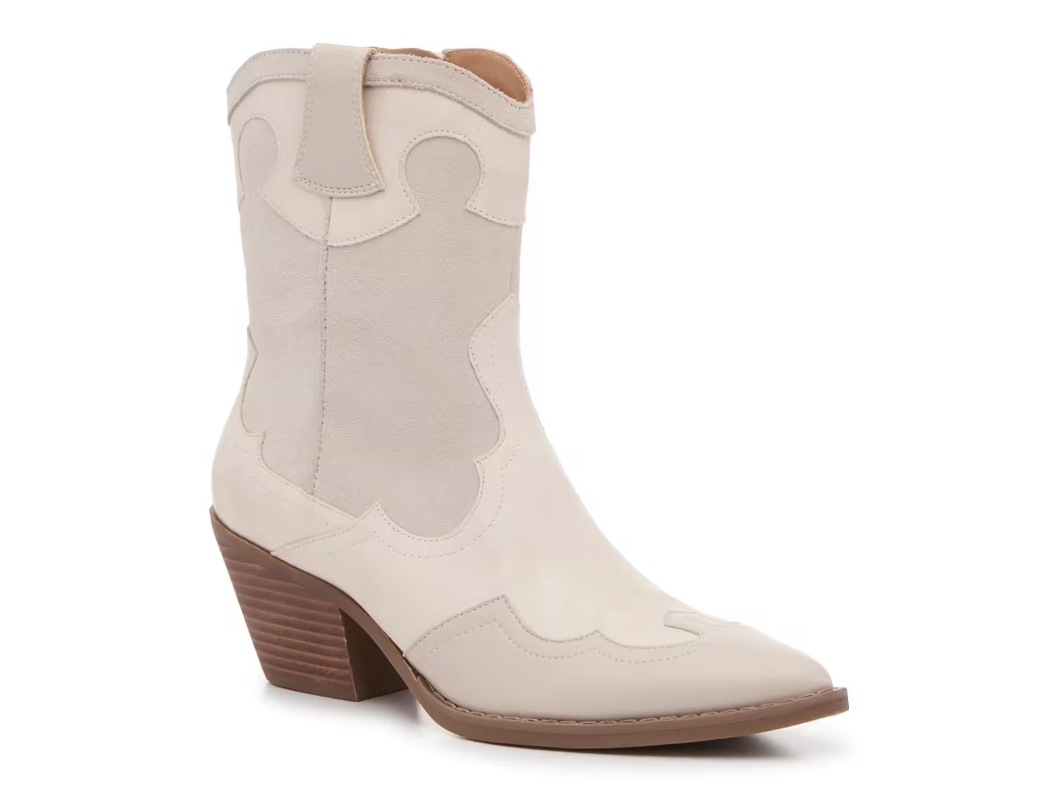Crown Vintage Izzie Western Bootie | Women's | Off White | Size 9.5 | Boots | DSW