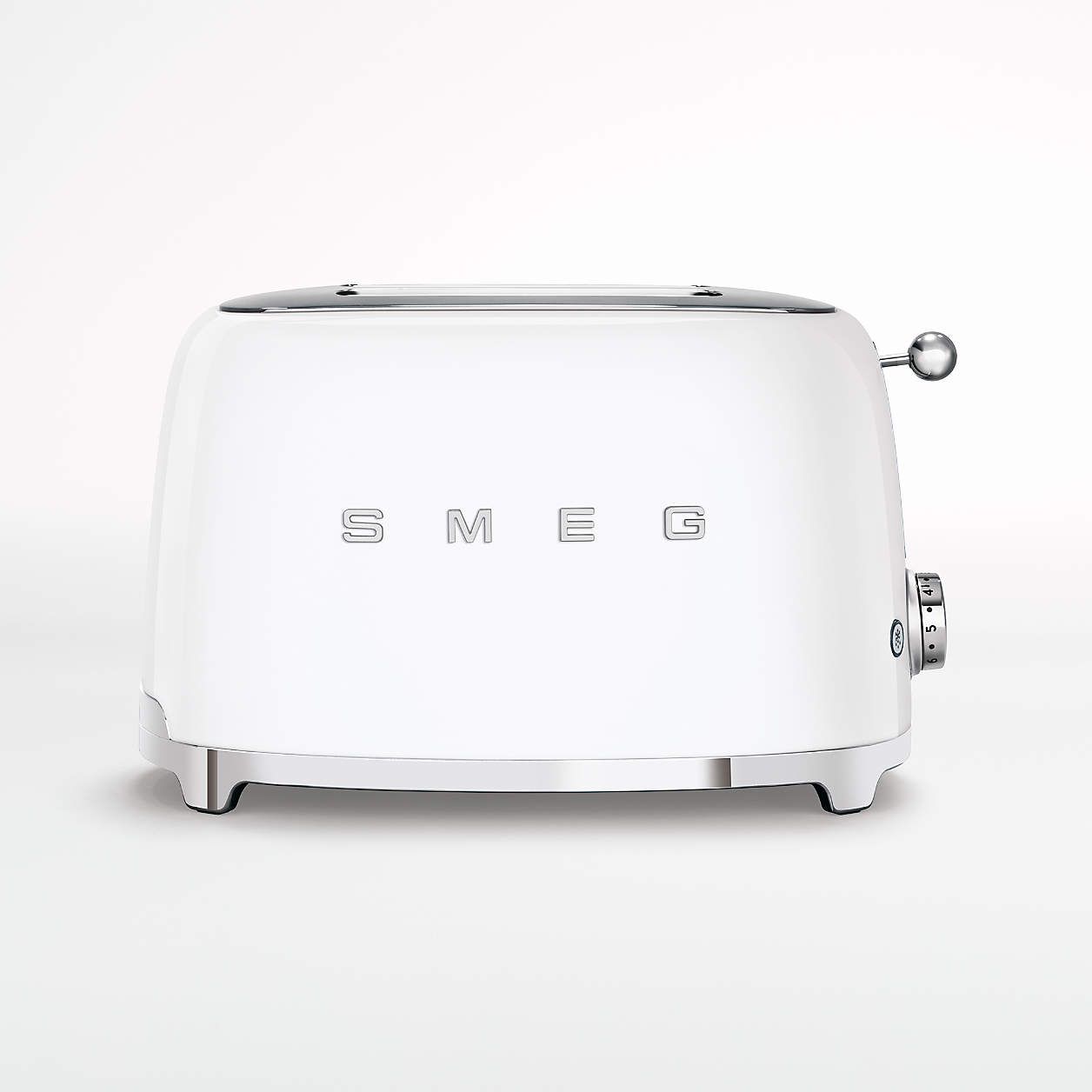 Smeg Cream 2-Slice Retro Toaster + Reviews | Crate and Barrel | Crate & Barrel