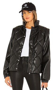 PISTOLA Callista Long Sleeve Puffer Jacket & Vest in Noir from Revolve.com | Revolve Clothing (Global)