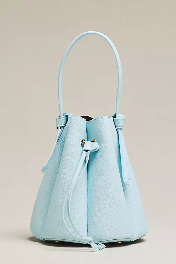 Cinched Vegan Leather Bucket Bag | Anthropologie (US)