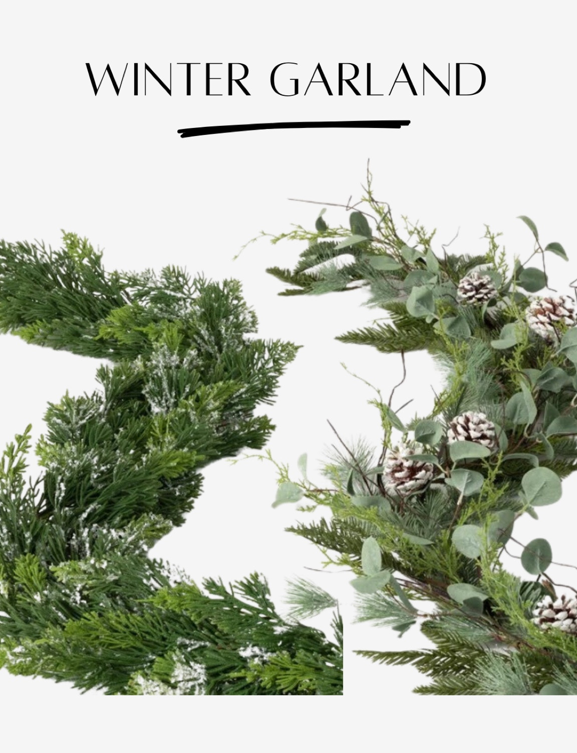 Winter garland 

#LTKhome #LTKSeasonal #LTKHoliday