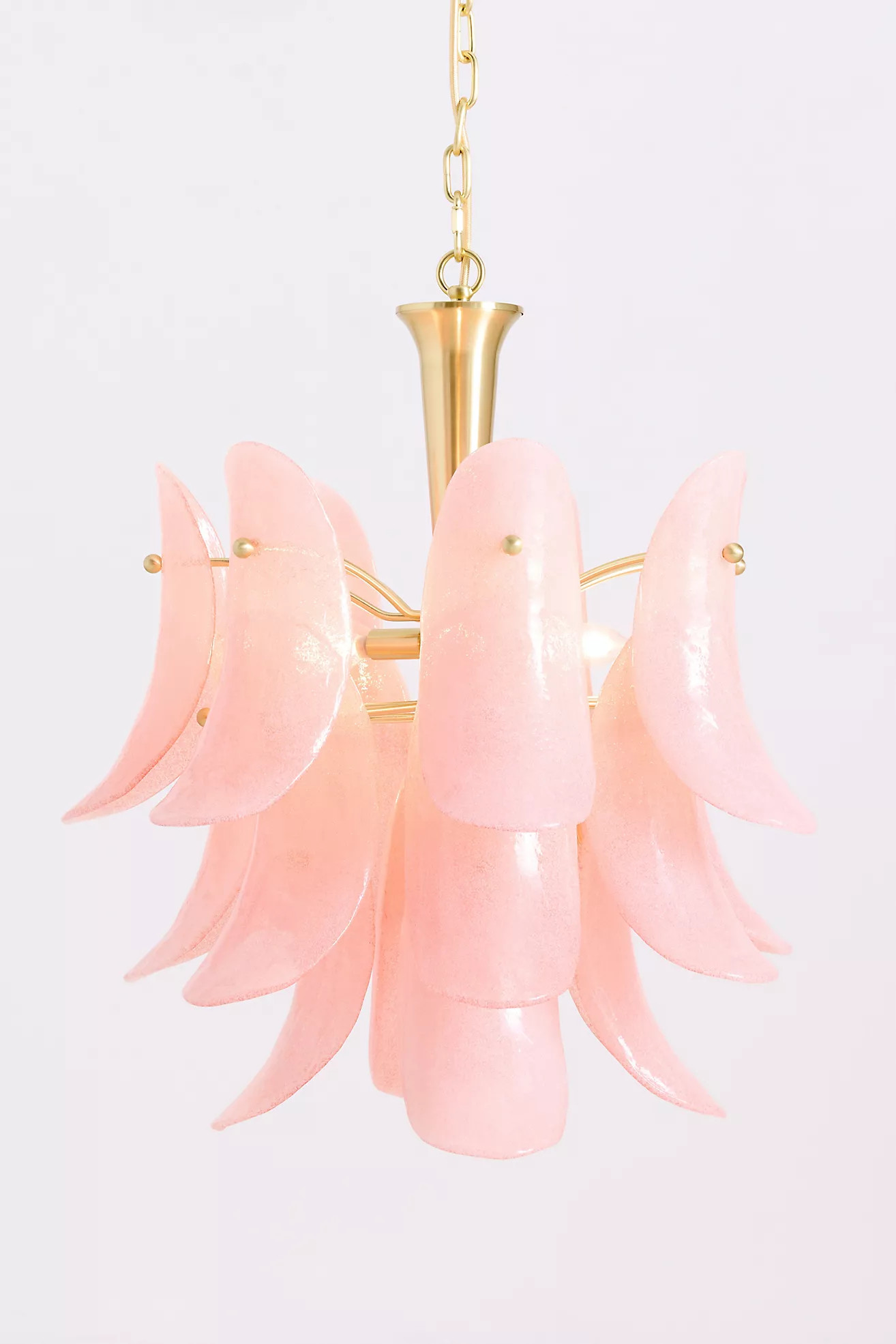 Anisa Tiered Petal Glass Chandelier | Anthropologie (US)