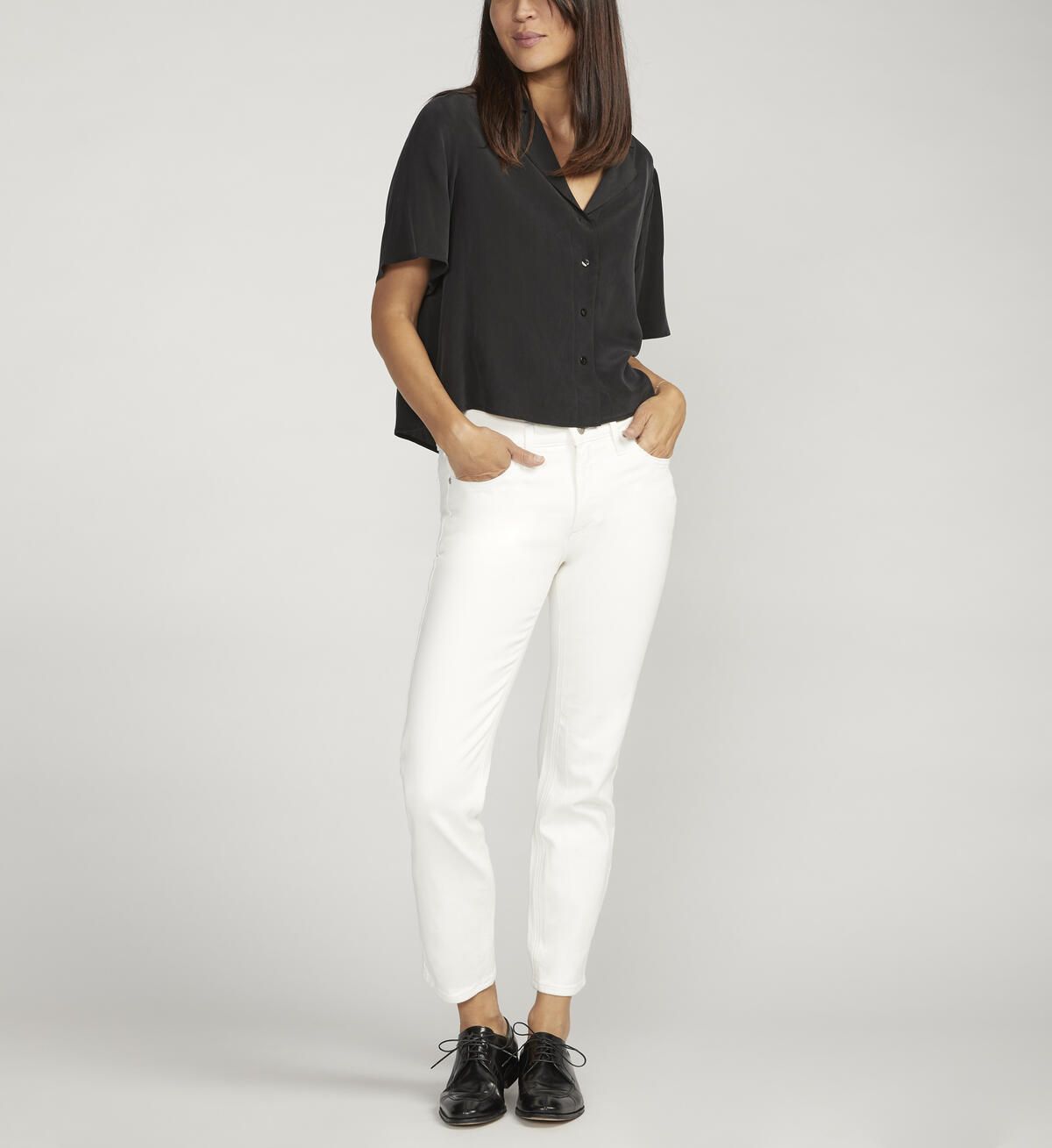 Most Wanted Mid Rise Straight Leg Ankle Jeans | Silver Jeans Co. (US)