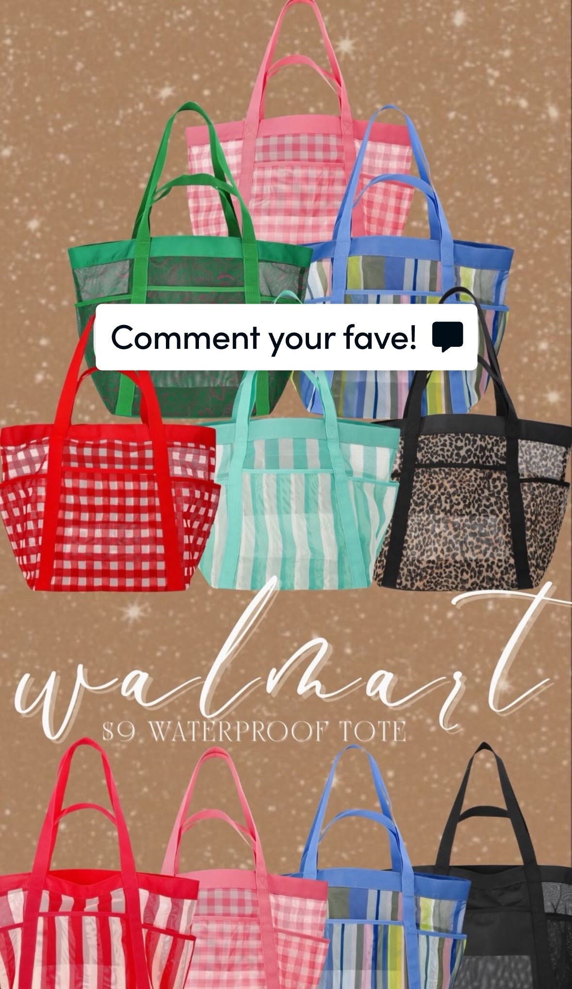 Beach tote. Beach bag. Waterproof beach bag. Walmart beach bag. Pool bag. Waterproof bag. Summer bag. 

#LTKSeasonal #LTKFindsUnder50 #LTKTravel