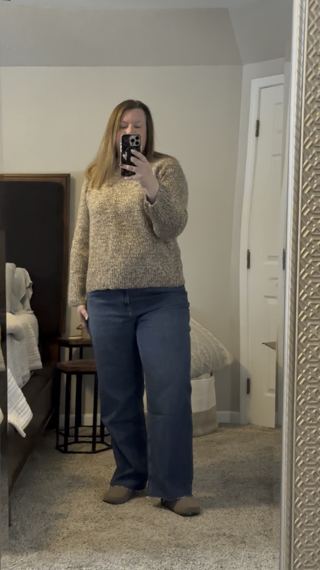 I am loving this cozy sweater. Comes in multiple colors.  Sized up one for an oversized fit to an xxl  

#LTKMidsize #LTKFindsUnder100 #LTKSaleAlert