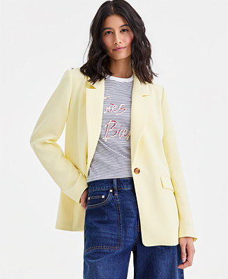 Women's Relaxed Crepe Blazer, Macy's Exclusive | Macy's