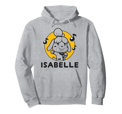 Animal Crossing Isabelle Musical Notes Color Badge Pullover Hoodie | Amazon (US)