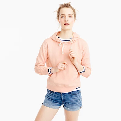 Soft peach hoodie | J.Crew US