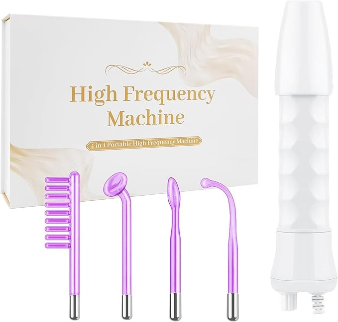 High Frequency Facial Wand,Portable Handheld High-Frequency Facial with 4 Argon Sticks - Violet (... | Amazon (US)