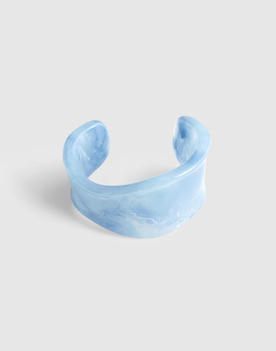 Resin Sculptural Wide Cuff Bracelet | Madewell