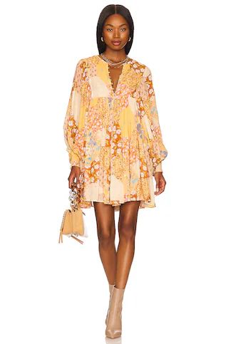 SPELL Freda Boho Mini Dress in Amber from Revolve.com | Revolve Clothing (Global)