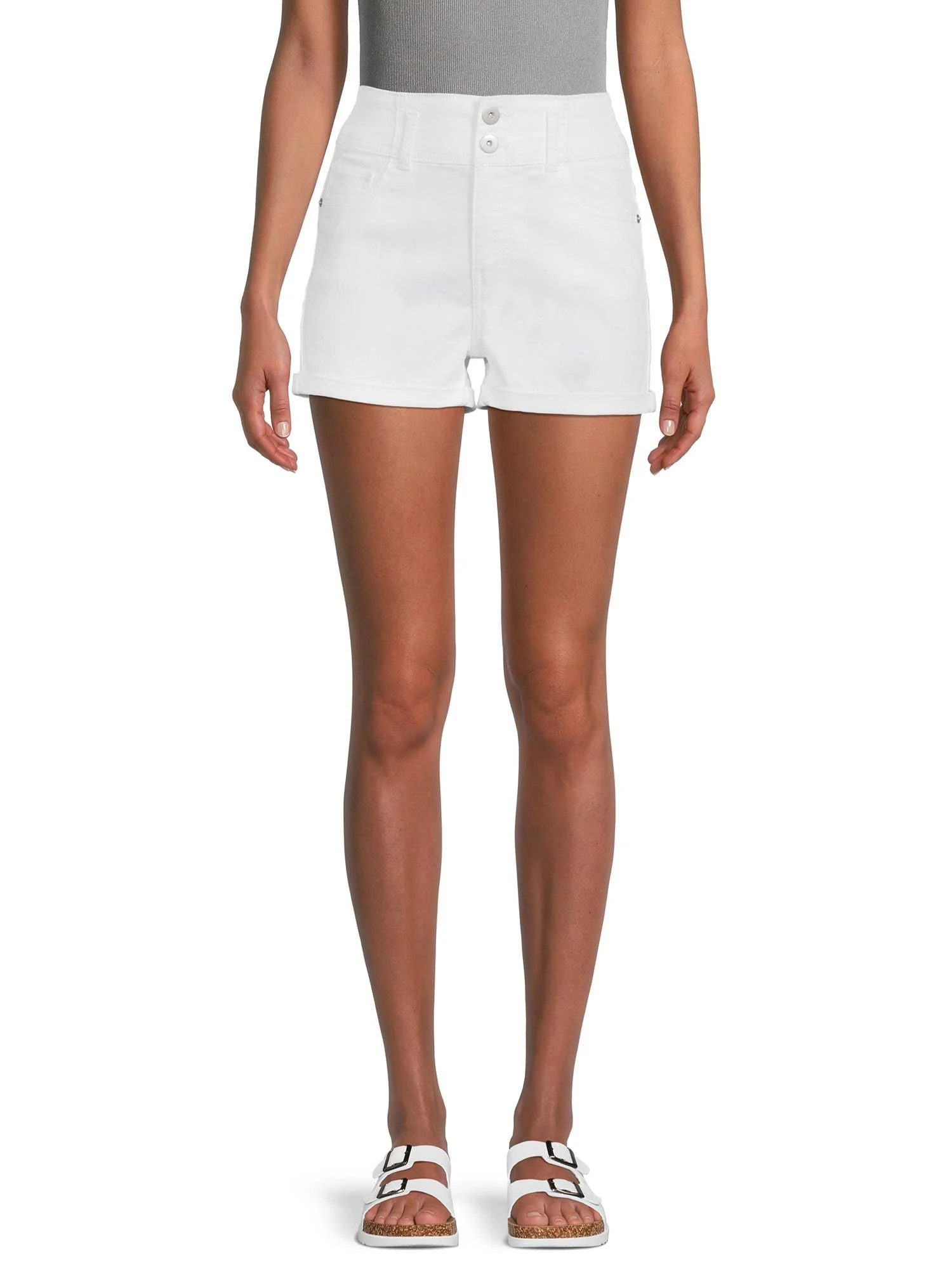 No Boundaries Juniors' Corset Shorts - Walmart.com | Walmart (US)