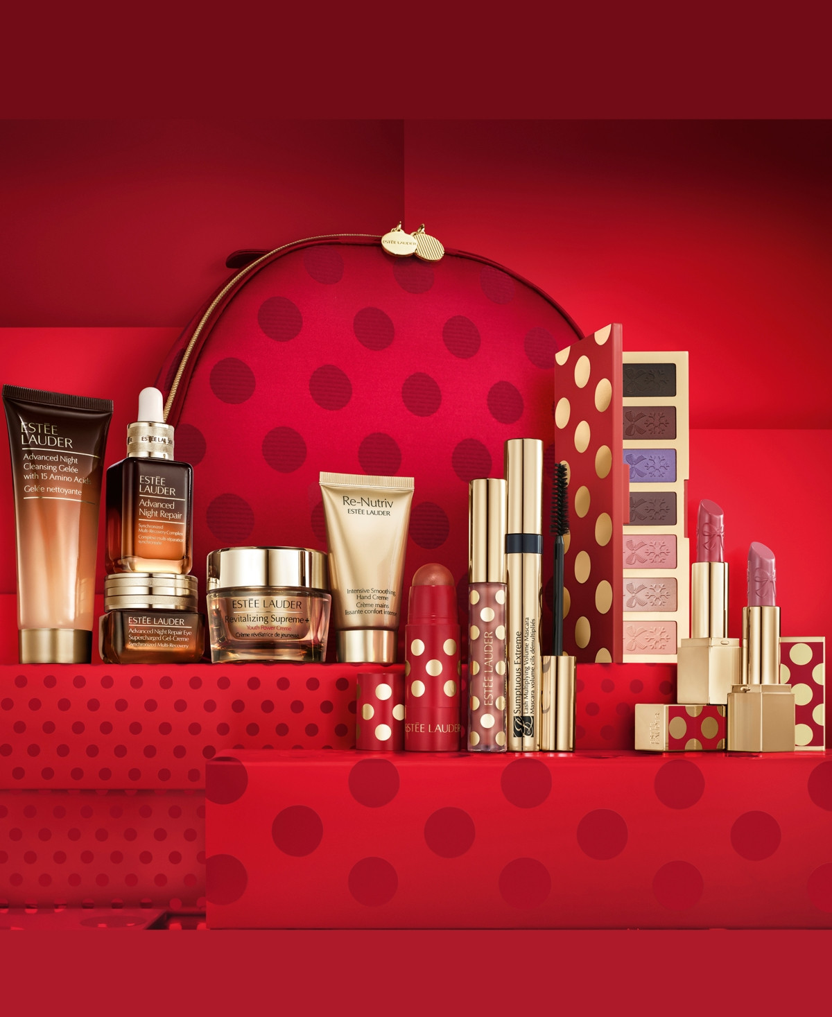 Estee Lauder 12-Pc. Holiday Blockbuster Beauty Gift Set with 9 Full-Size Favorites - Only $90 with any Estee Lauder purchase (A $652 Value!) - Glam/ C | Macy's