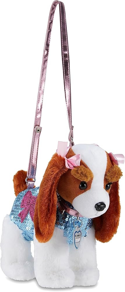 Cudlie Accessories LLC Poochie And Co Little Girls Plush Animal Shaped Purse, Kids Fashion Handba... | Amazon (US)