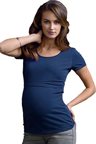 Boob Round Neck Short Sleeve Maternity Nursing Top | Amazon (US)