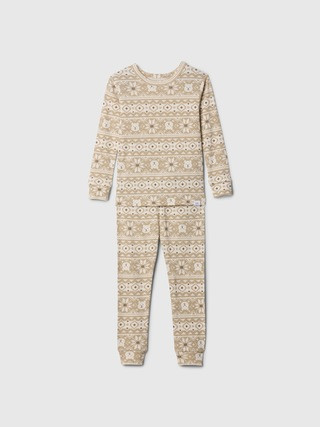 babyGap Organic Brushed Cotton Holiday PJ Set | Gap (US)