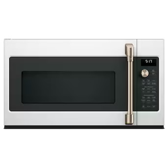 Cafe 1.7-cu ft Air Fry 29.9-in Over-the-Range Convection Microwave with Sensor Cooking ( Matte Wh... | Lowe's