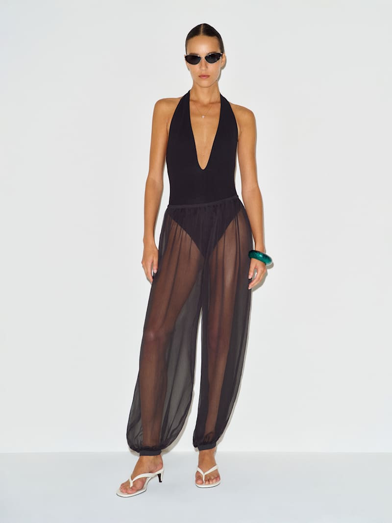 Reformation Aven Pant Black Large | Reformation (Global)