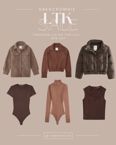 I’m loving all the shades of brown trending again this fall! Linked some cozy finds that are 20% off at Abercrombie 🤎

#LTKsalealert #LTKSeasonal #LTKSale