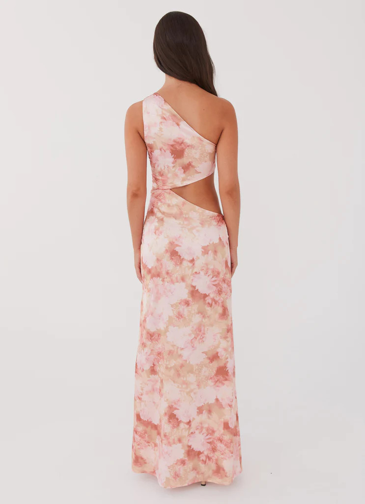 Peppermayo Exclusive -  Krista One Shoulder Maxi Dress - Flower Garden | Peppermayo (Global)