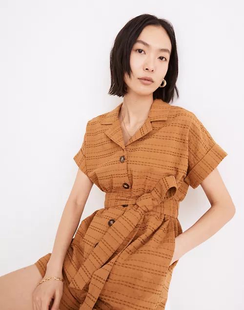 Seersucker Camp Romper | Madewell