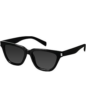 mosanana Trendy Small Cat Eye Polarized Sunglasses for Women Retro Square Narrow Skinny Sun Glass... | Amazon (US)