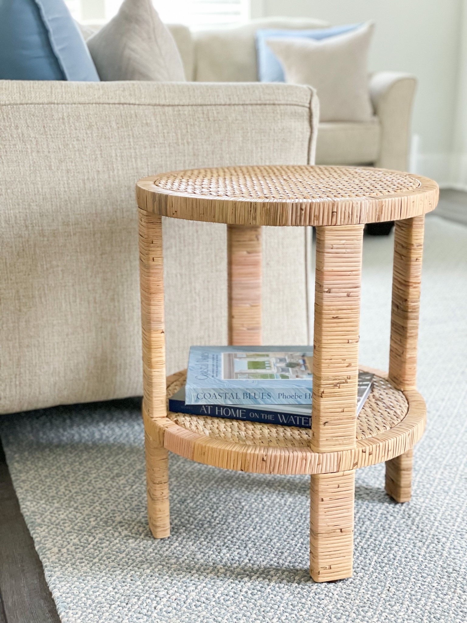 Target wicker hot sale side table