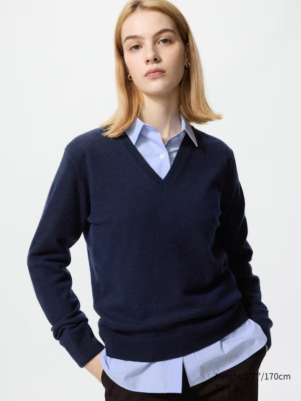 Cashmere Sweater | V-Neck | UNIQLO (US)