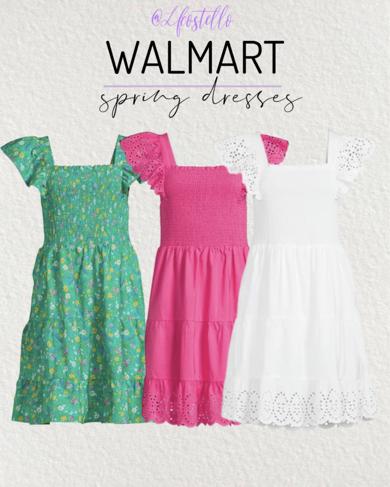 Walmart spring dresses - eyelet dresses  

#LTKunder50 #LTKstyletip #LTKSeasonal
