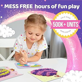 jackinthebox Poke Poke Art – Magical Theme, Mess-Free Fabric Art and Craft, Flower Pressing Kit... | Amazon (US)