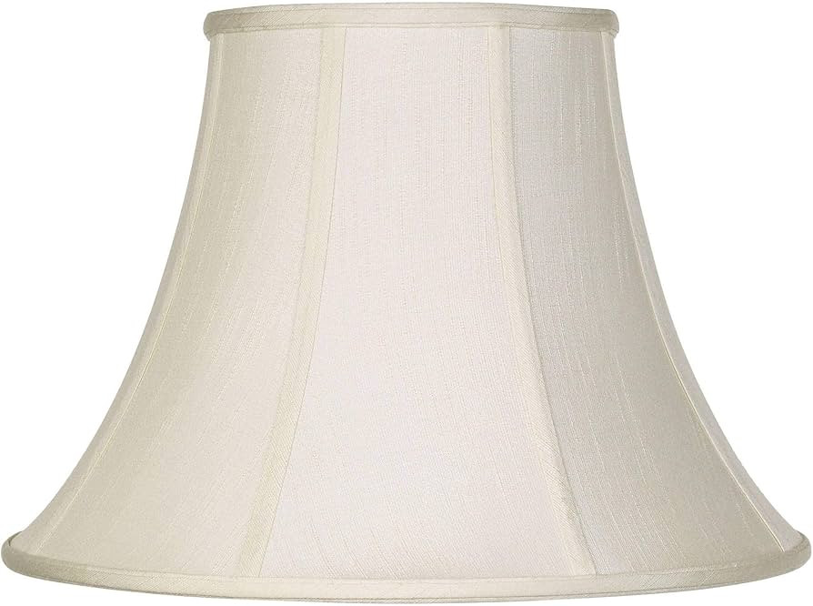 Creme Large Bell Lamp Shade 9" Top x 18" Bottom x 13" Slant x 12.5" High (Spider) Replacement wit... | Amazon (US)