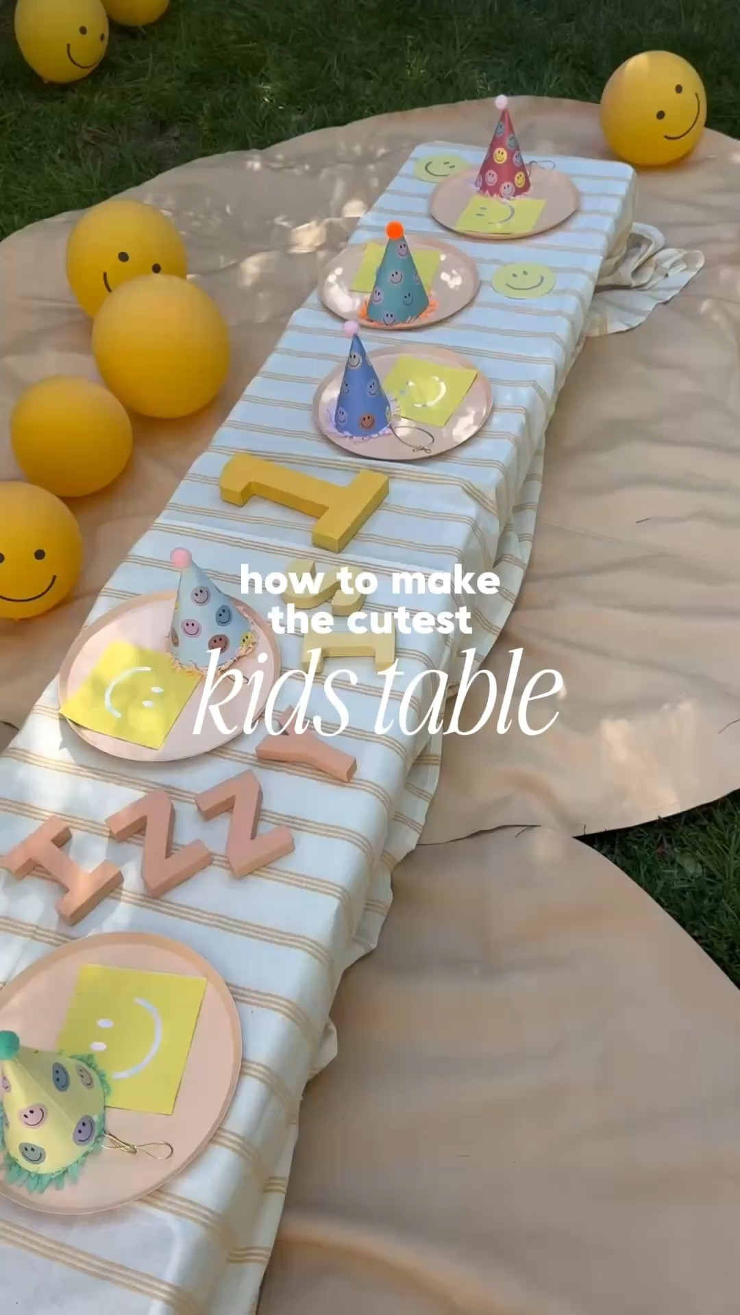 how to create the cutest kids table for birthday parties or holidays! these tiny camping tables fold up tiny to store away when not in use. 

#LTKKids #LTKBaby
