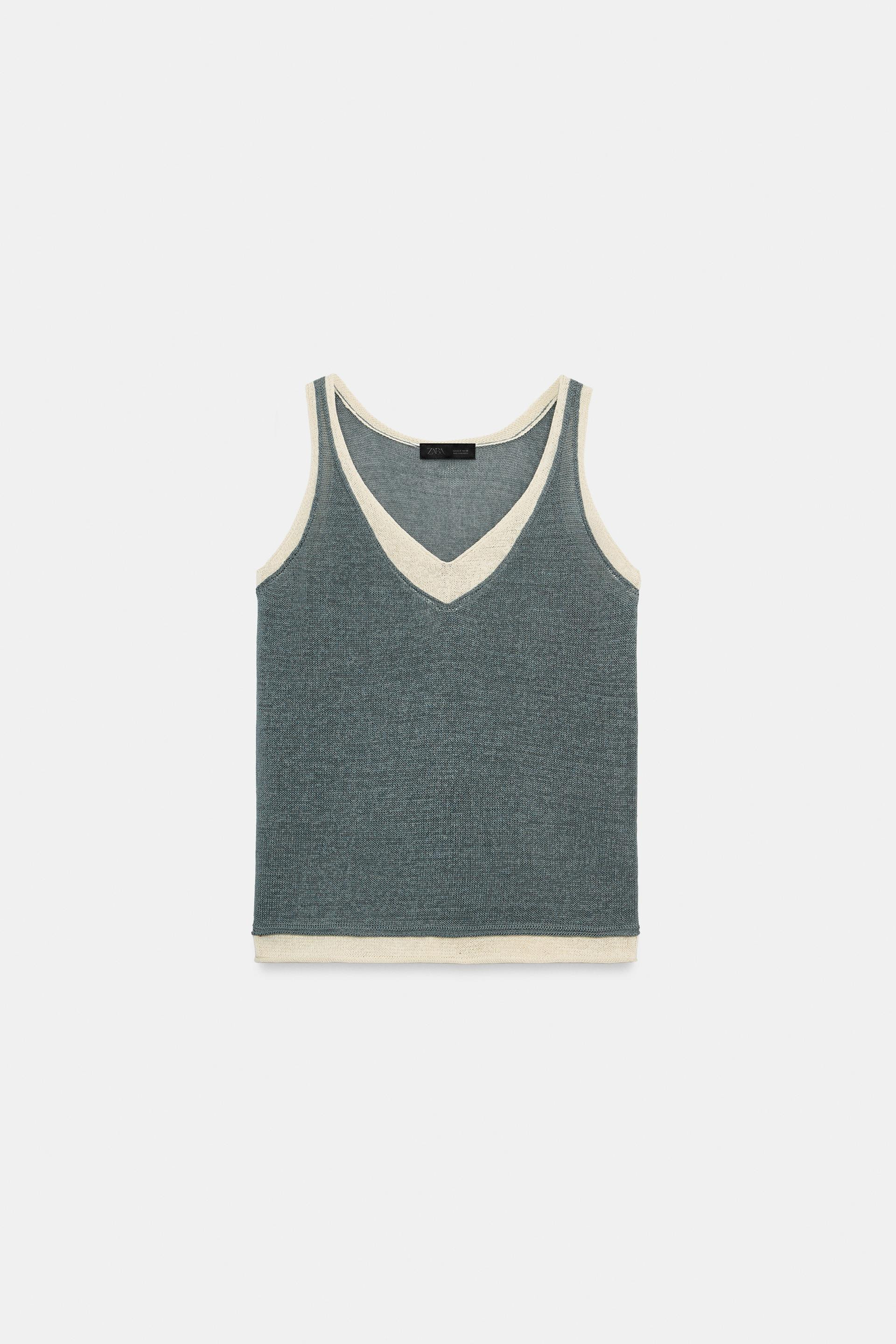 COMBINATION KNIT TOP | Zara US
