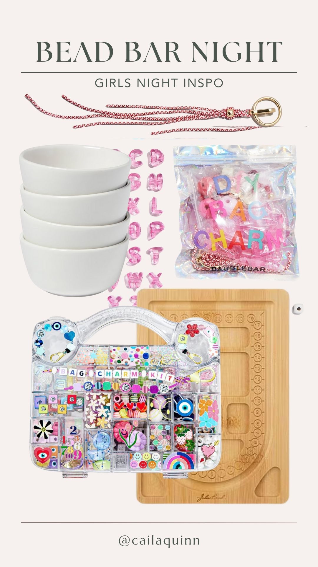 Bead bar galentines theme! Love making beaded keychains with my girlfriends from Baublebar - such a fun ladies night  

 

#LTKselfcare #LTKstorytime #LTKdayinmylife