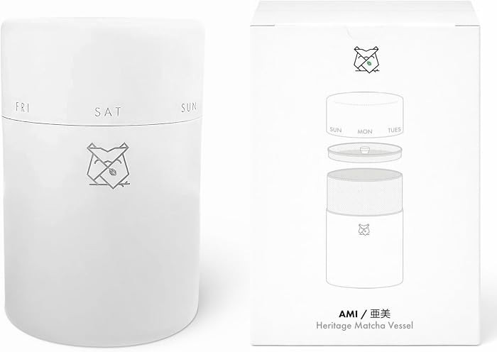 FKRŌ Ami Matcha Canister – Double-Seal Stainless Steel Tea & Coffee Storage Tin for Matcha Powder, Loose Tea & Spices | Amazon (US)