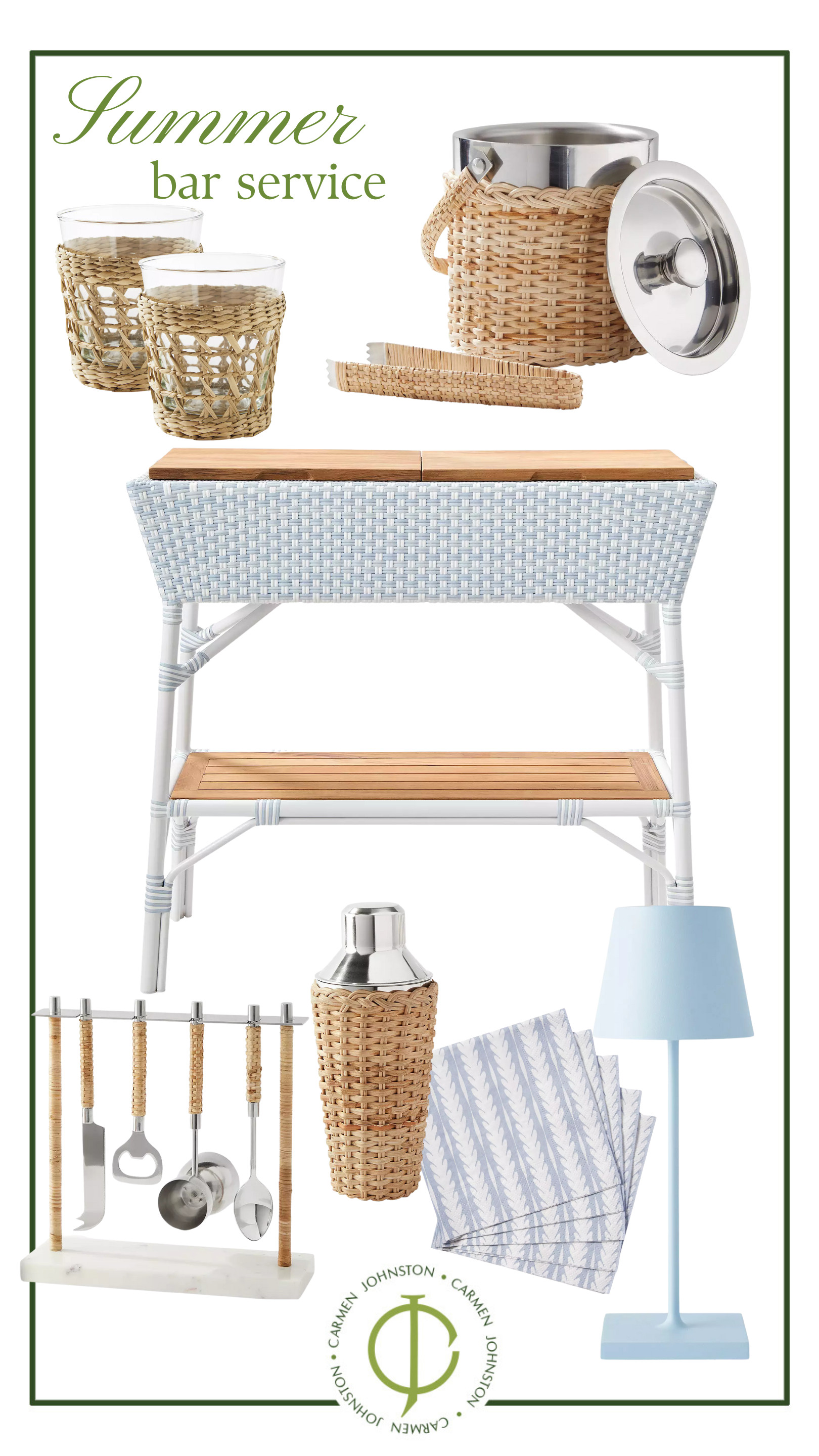 The recipe for a very chic cocktail (no matter what's in the glass). #homeandgarden #outdoorliving  

 #LTKSummerEdit #LTKParties