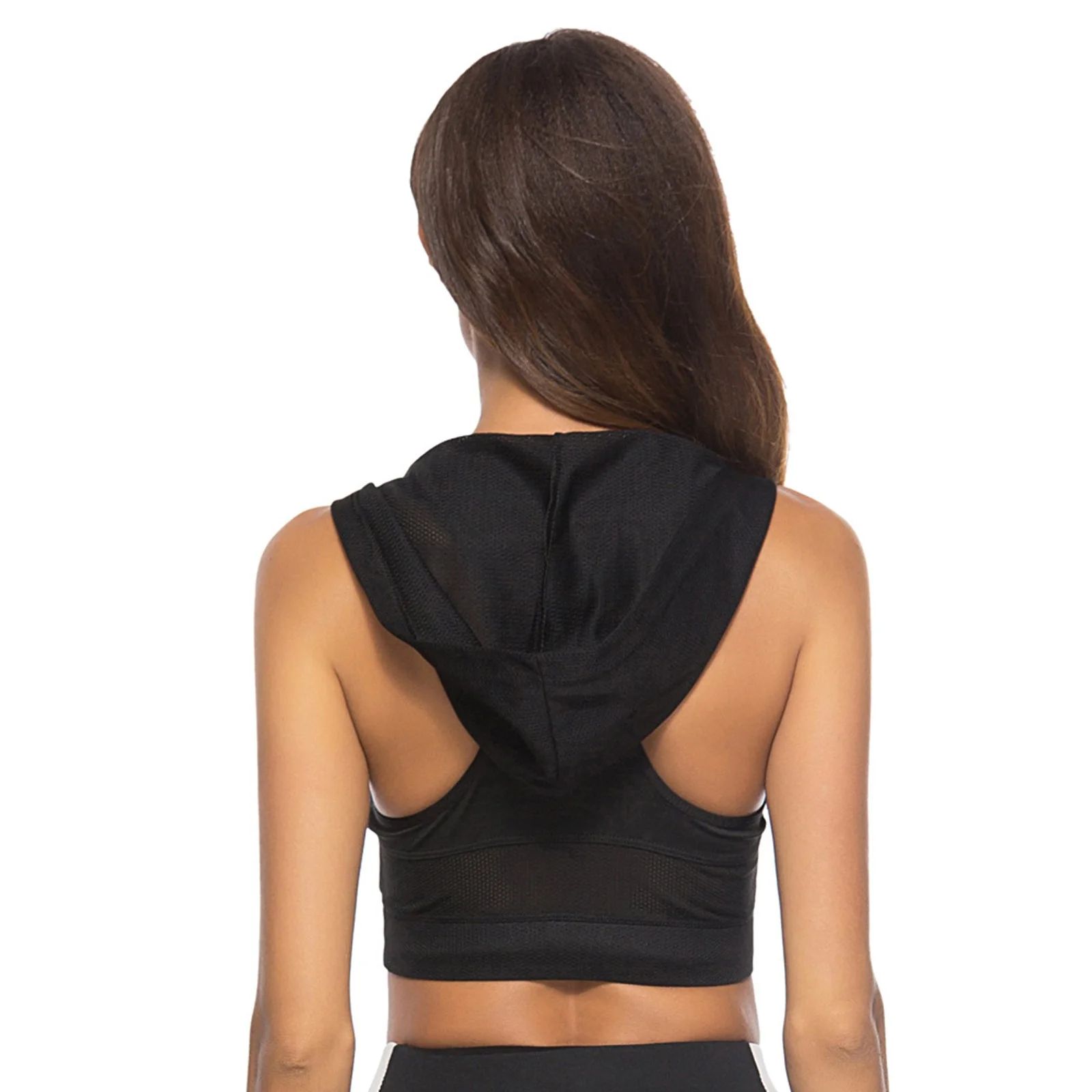 Drying Vest Women's Running Mesh Sports Sleeveless Quick Yoga Hood Bra - Walmart.com | Walmart (US)
