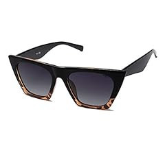 SOJOS Oversized Square Cateye Polarized Sunglasses for Women Men Big Trendy Sunnies | Amazon (US)