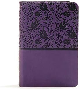 KJV Large Print Compact Reference Bible, Purple LeatherTouch, Red Letter, Pure Cambridge Text, Pr... | Amazon (US)