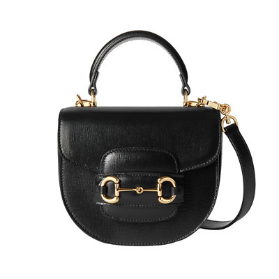 GUCCI Horsebit 1955 Mini $3190 Black Leather Top Handle Bag New/Authentic | eBay | eBay US