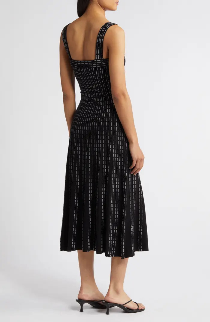 ZOE AND CLAIRE Sleeveless Pintuck Midi Sweater Dress | Nordstrom | Nordstrom