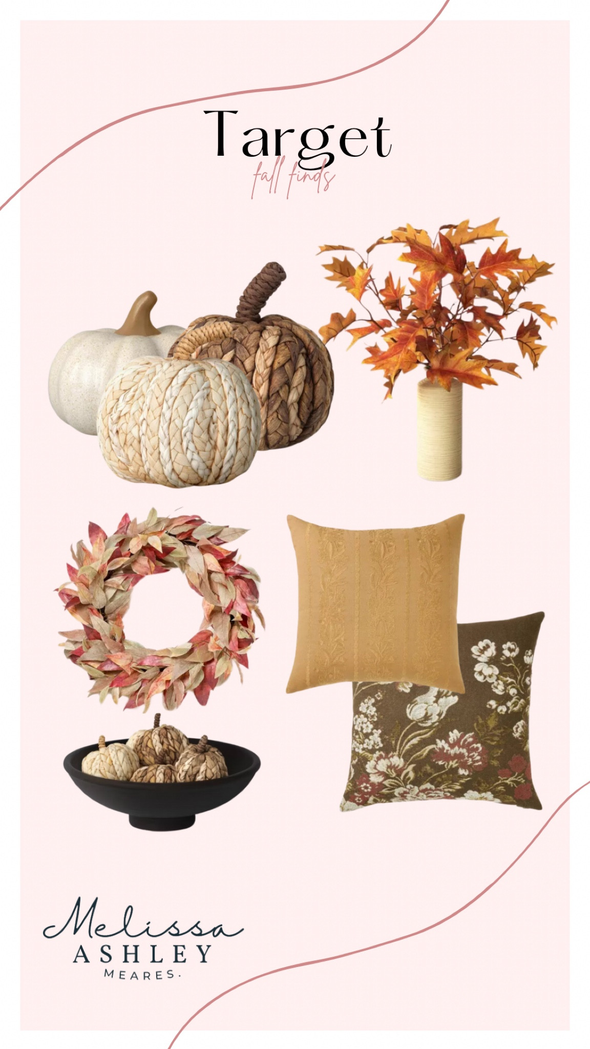 Target Fall home finds!
Fall wreaths,woven pumpkins and vintage inspired throw pillows!

#LTKHome #LTKStyleTip #LTKFindsUnder50