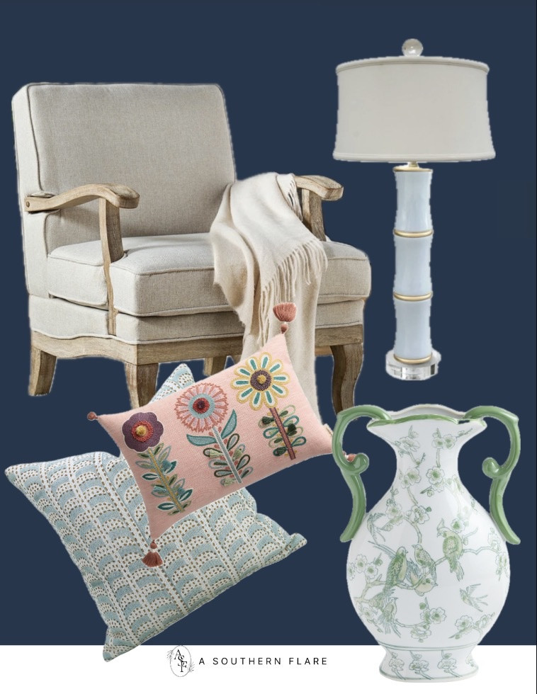 Home Decor/Accent Chair/Lamps/ Accent Pillows/ Accessories 

#LTKFindsUnder100 #LTKHome #LTKSaleAlert