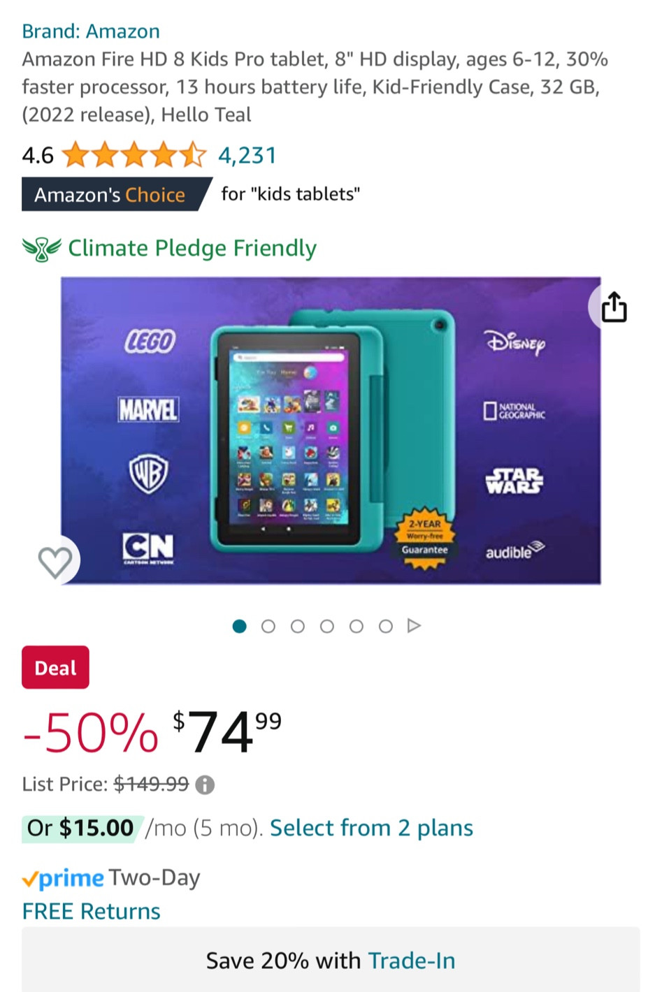 HUGE SALE!

Amazon Fire HD Kid Tablets are currently 50% off! This is a wonderful Christmas gift for the kiddos! I’m not sure how long this sale is for, so hurry! 

#amazon #amazonfinds #christmasgift #kidstablet #giftguide2023 #giftsforkids #santagifts #amazonsale #LTKseasonal #kidsbirthdaygift #boygiftideas #girlgiftideas #ltkamazonsale

#LTKGiftGuide #LTKxPrime #LTKfindsunder100