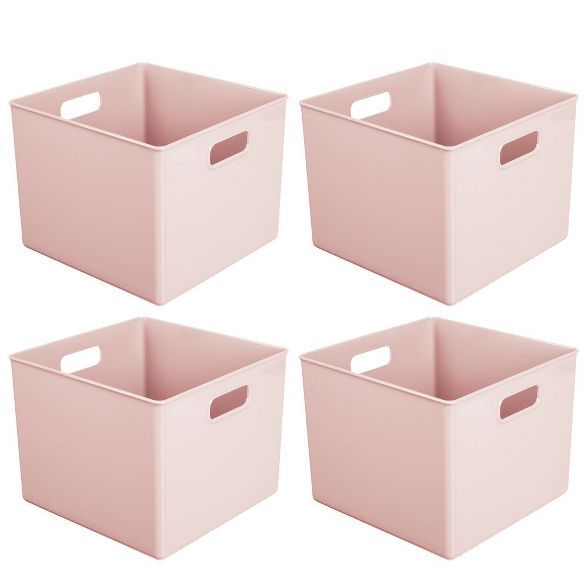 mDesign Storage Organizer for Cube Furniture Units, 10" Square, 4 Pack | Target
