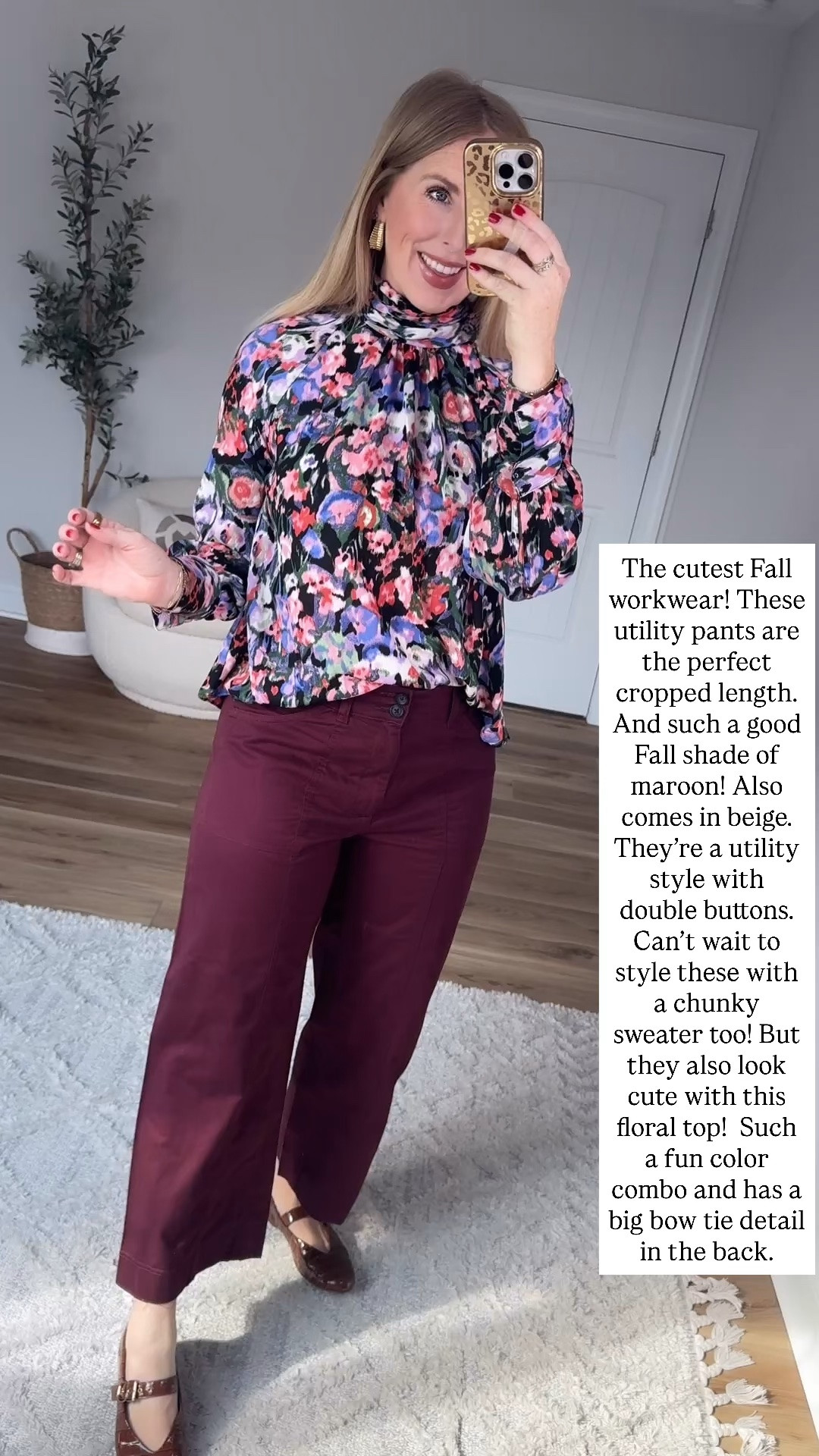 Walmart cropped pants and floral top

#LTKootd