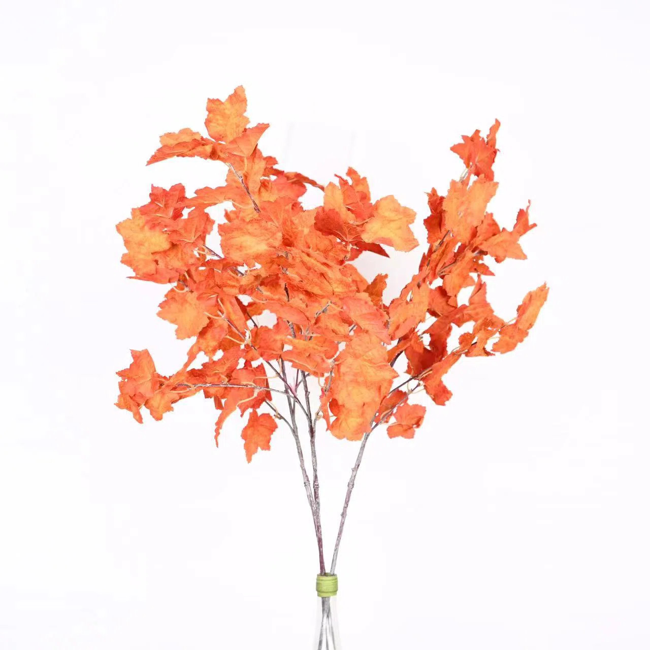 36" H Fall Autumn Blossoms Cluster Bush Stem, Artificial Maple Foliage For Vase Filler Thanksgivi... | Wayfair North America