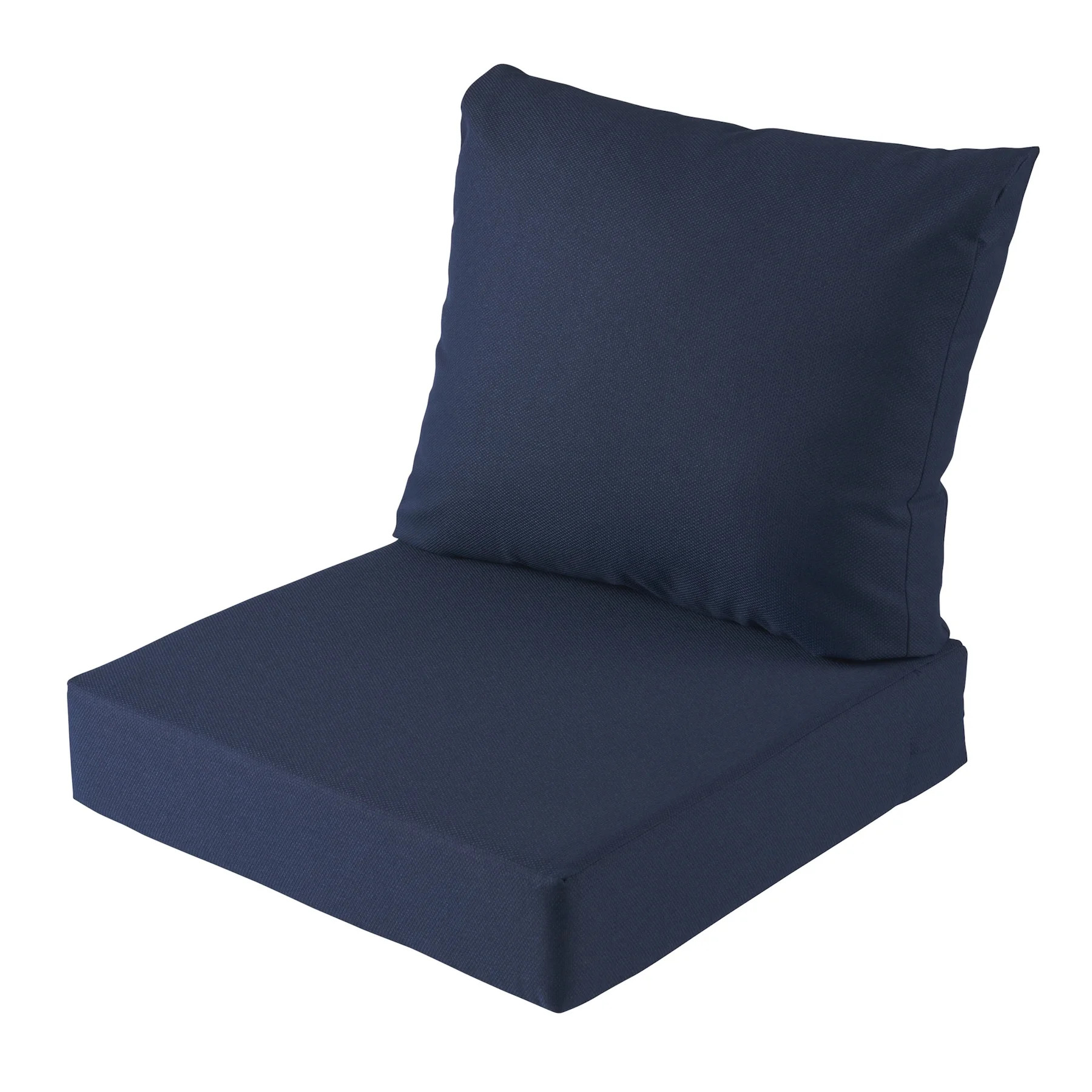 Better Homes & Gardens 24"x 24" Outdoor Deep Seat Cushion, 2-Piece, Navy | Walmart (US)