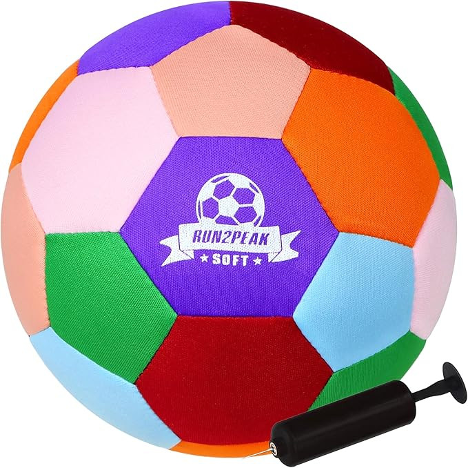 Super Light Soft Soccer Ball - Size 3 Safe and Quiet Indoor Soccer Balls for Boys Girls Age 3-8 K... | Amazon (US)