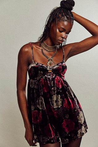 Luna Velvet Romper | Free People (Global - UK&FR Excluded)